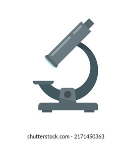 Watch repair microscope icon. Flat illustration of watch repair microscope vector icon isolated on white background