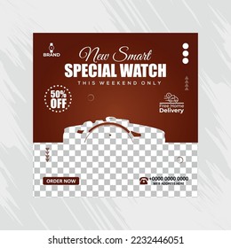 Watch sale social media Instagram post template
