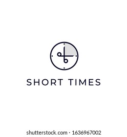 watch and scissors symbolize a short time