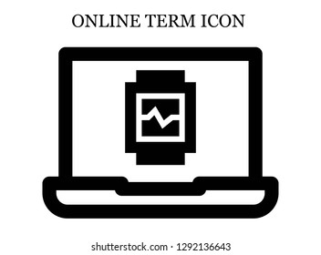 Watch search icon. Editable Watch search icon for web or mobile.