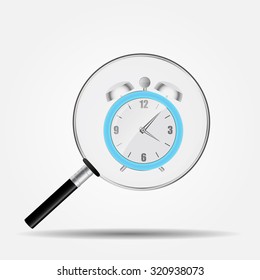Watch Search Icon Vector Illustration EPS10