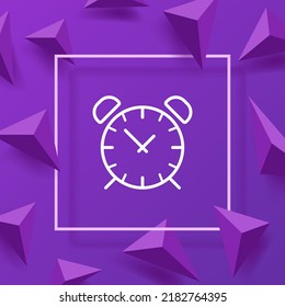 Set-Symbol ansehen. Zeitmanagement, Minute, Wecker, Erinnerung, Minute Hand, Schlaf, wichtiger Tag, Stunde. Pünktlichkeit-Konzept. Vektorsymbol für Unternehmen und Werbung
