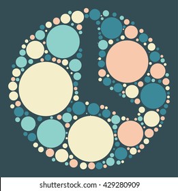  Watch shape design by color point
