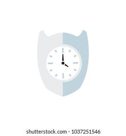 Watch Shield Logo Icon Design