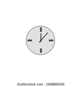 watch simple clip art vector illustration