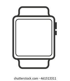 watch smart wearable icon graphic isolated vector