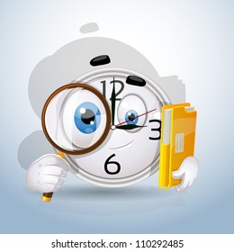 Watch smiley searches among the documents