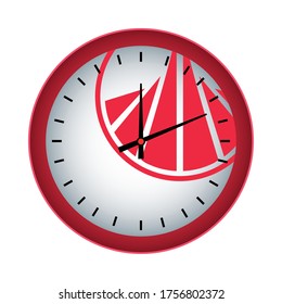 watch with stationery template vector illustration design