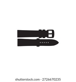 Watch strap silhouette vector flat illustration design.