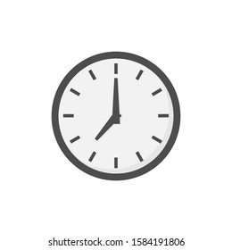 watch symbol time icon in flat style, vector