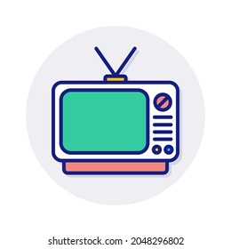 Icono de Watch Television en vector. Logotipo