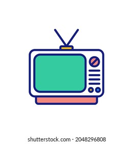 Icono de Watch Television en vector. Logotipo