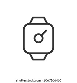 Watch thin line icon. Symbol in trendy outline style. Premium design for web and apps. Perfect for UI. 