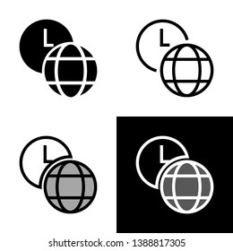watch time clock icon vector