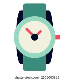 Watch Time and Date icon illustration