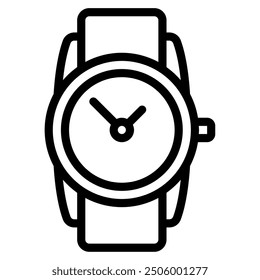 Watch Time and Date icon illustration