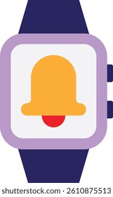 Watch Time Device Icon Vector Flat Illustration