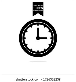 Reloj, icono de tiempo, vectores de icono de reloj - alta calidad
