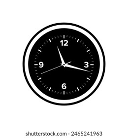 Watch, Time icon, Wall Clock Flat Vector Icon