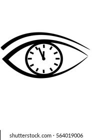watch time,eye in which the clock 