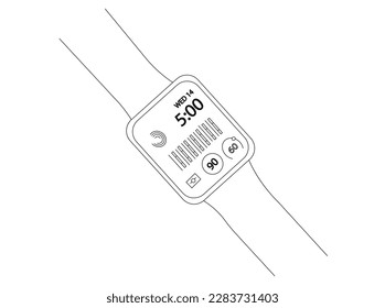 watch vector design and illustration. watch vector design outline. watch vector art, icon, and vector images.