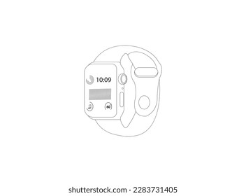 watch vector design and illustration. watch vector design outline. watch vector art, icon, and vector images.