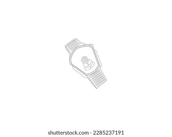 watch vector design and illustration. watch vector design outline. watch vector art, icon, and vector images