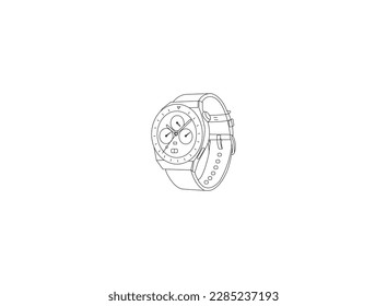 watch vector design and illustration. watch vector design outline. watch vector art, icon, and vector images