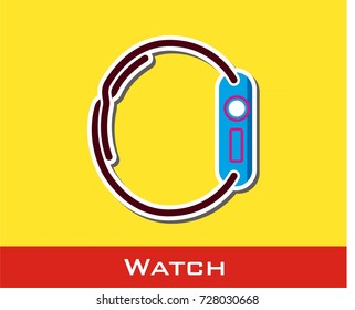 Watch vector icon