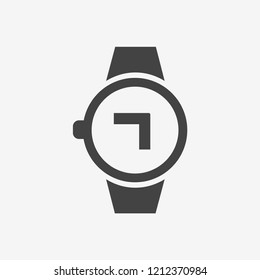 Watch vector icon. Best modern flat pictogram illustration sign for web and mobile apps design