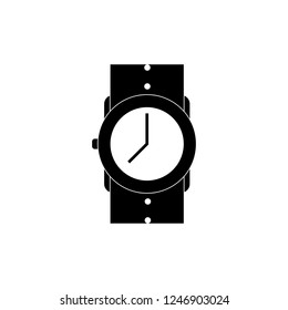 Watch vector icon. Clock flat illustration.