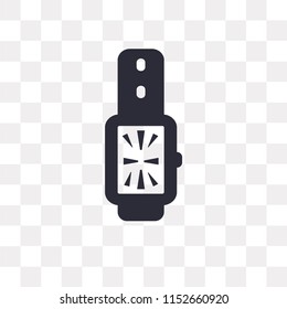 Watch vector icon isolated on transparent background, Watch logo concept