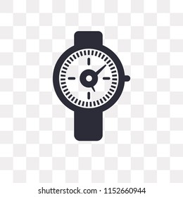 Watch vector icon isolated on transparent background, Watch logo concept