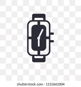 Watch vector icon isolated on transparent background, Watch logo concept