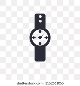 Watch vector icon isolated on transparent background, Watch logo concept