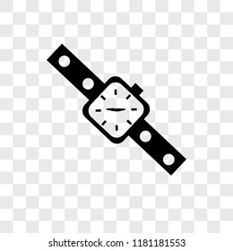 Watch vector icon isolated on transparent background, Watch logo concept