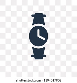Watch vector icon isolated on transparent background, Watch transparency concept can be used web and mobile