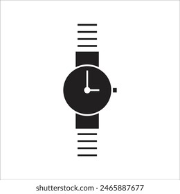 Plantilla de línea de icono de Vector de reloj