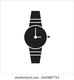 Plantilla de línea de icono de Vector de reloj