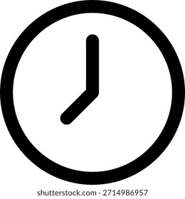 Icono de Vector de reloj en estilo moderno, dispositivo de tiempo portátil e ilustración de accesorios de tecnología moderna. Icono de línea