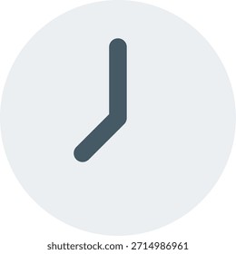 Icono de Vector de reloj en estilo moderno, dispositivo de tiempo portátil e ilustración de accesorios de tecnología moderna. Icono plano
