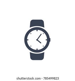 Watch Vector Icon On White