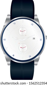 Watch Vector illustration Design.hyper-realistic looking watch vector illustration
