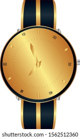 Watch Vector illustration Design.hyper-realistic looking watch vector illustration