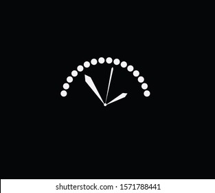 Watch vector logo background graphic design.