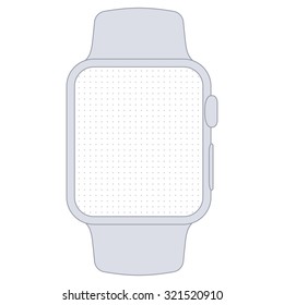 Watch vector template for prototyping