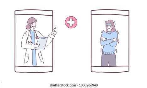 Mira videollamadas o haz videollamadas de médicos en tu smartphone.