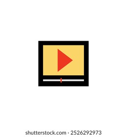 Watch video icon. Video icons. Play buttons. Media player vector icons.