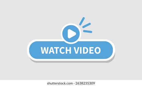 watch video sticker button label badge flag sign symbol