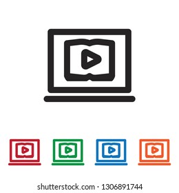 Watch video vector icon